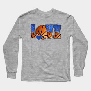 Love Kentucky Wildcat Basketball Long Sleeve T-Shirt